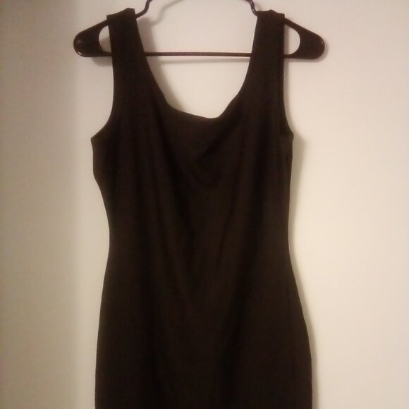 Flexees Womens Shapewear Dress L Black Full Tank Shaping Slip - Picture 1 of 2
